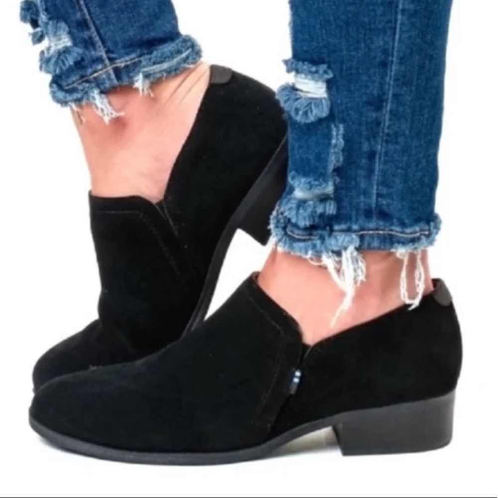 Toms Black Suede Women's Shoes